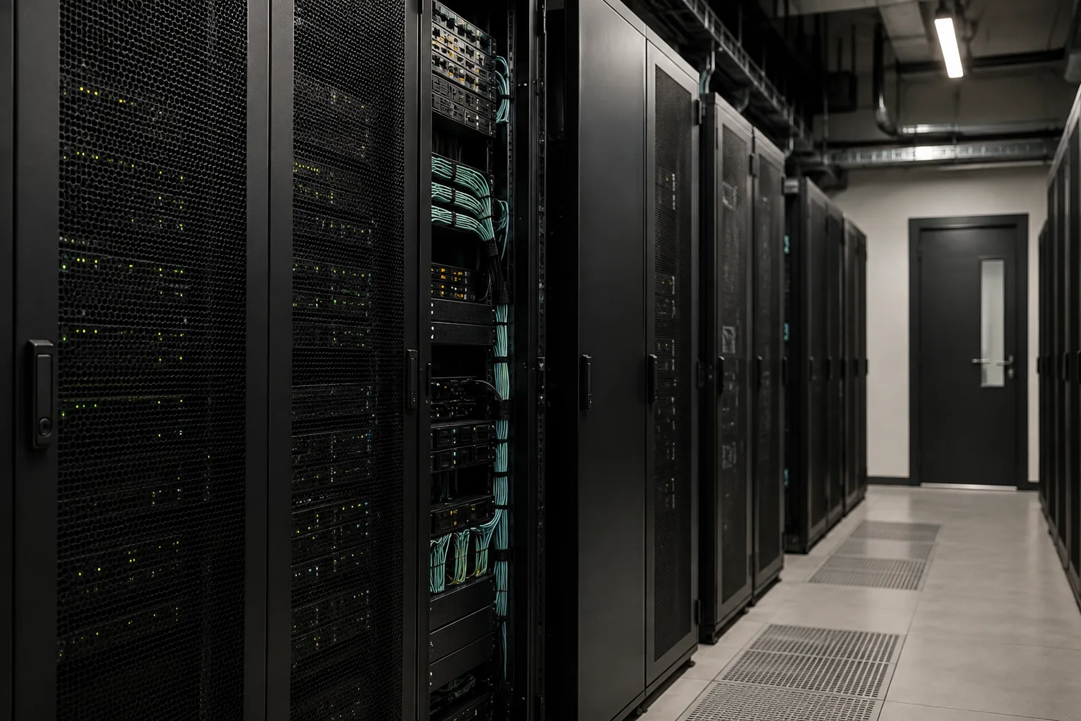 Purpose-built SleekVPS enterprise data center server racks
